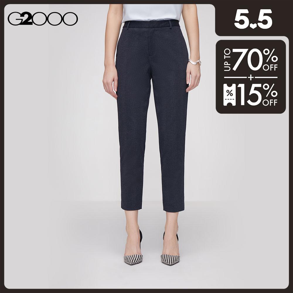 G2000 Women Checked Ponte Suit Pants