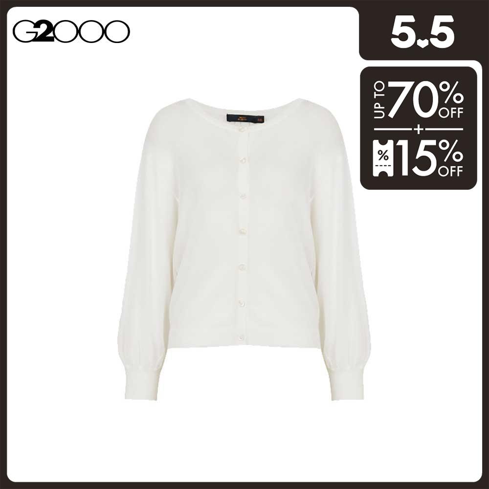 G2000 Women Round Neck Batwing Sleeves Cardigan