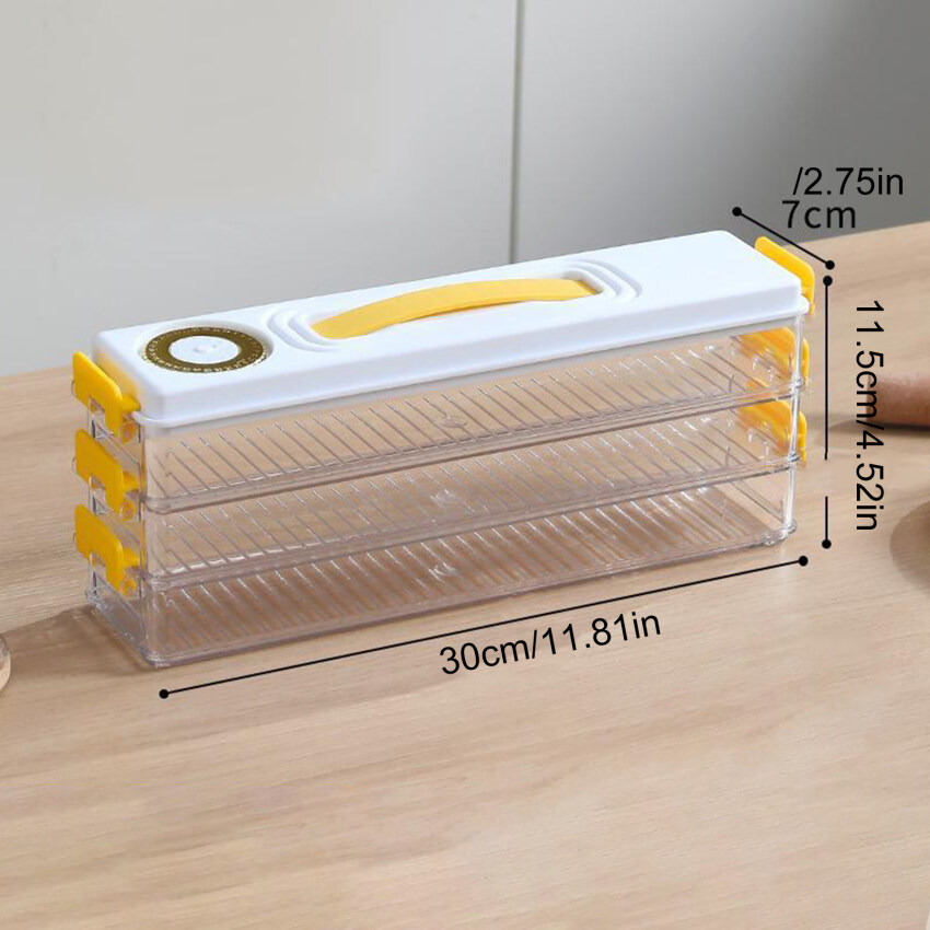 1/2/3/Layers Dumpling Storage Box Refrigerator Special Crevice Storage Food-grade Multi-layer Portable Frozen Fresh-keeping Boxes